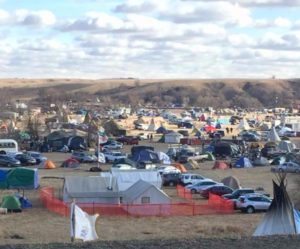 HoChunk Nation campsite within the Oceti Wakosin camp. Standing Rock. Photo credit: Marlene Helgemo